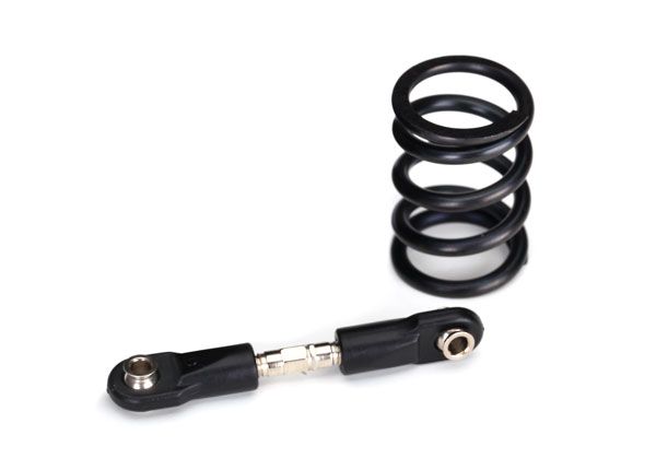 Traxxas Steering link, steel/ servo saver spring, heavy duty (use with #2085X metal gear servo)