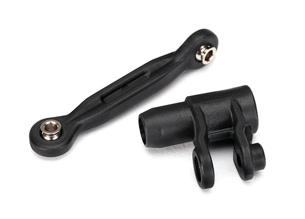 Traxxas Servo horn, steering/ linkage, steering (46mm, assembled with pivot balls)