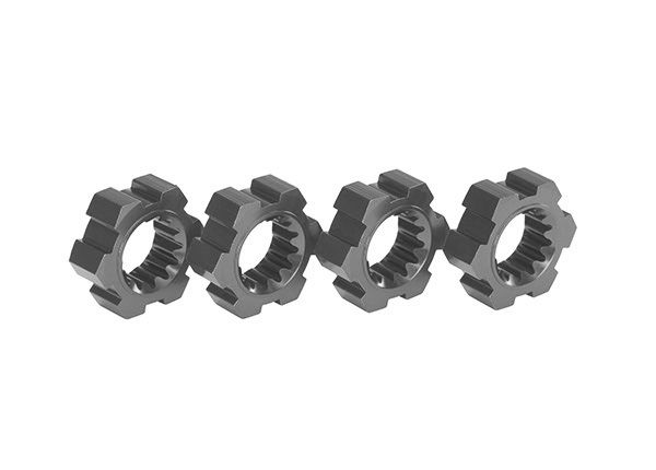 Traxxas Wheel Hubs Hex Aluminum (Gray) (4)