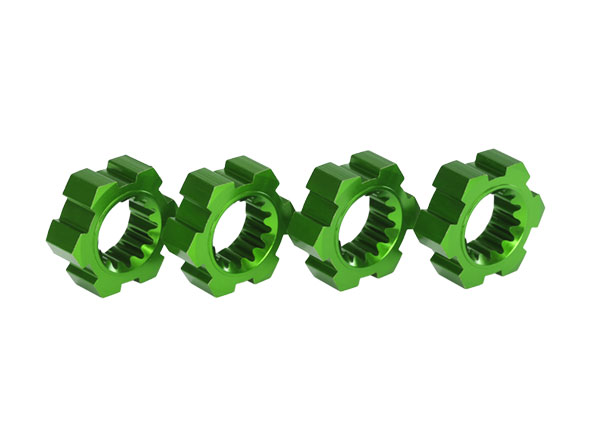 Traxxas X-Maxx Aluminum Wheel Hex Hub (Green) (4)