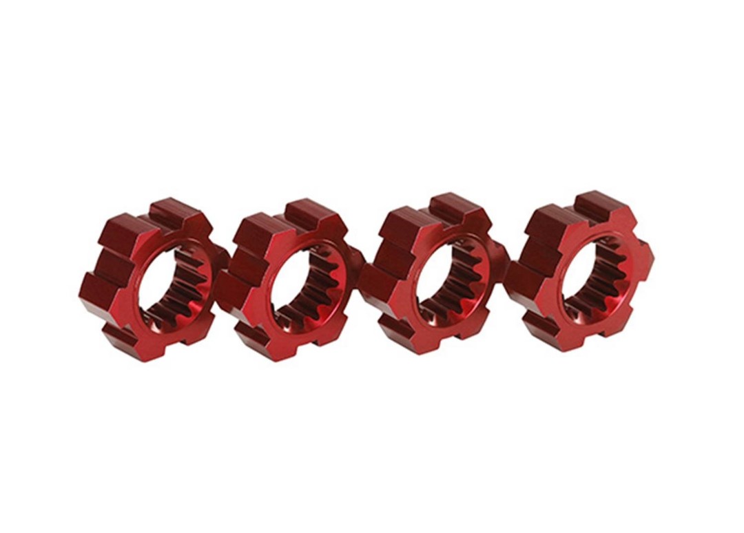 Traxxas X-Maxx Aluminum Wheel Hex Hub (Red) (4) - Click Image to Close