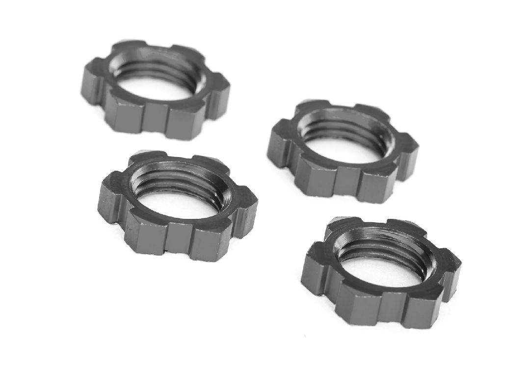 Traxxas Wheel Nuts Splined 17MM Serrated (Gray) (4)