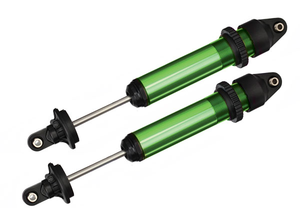 Traxxas X-Maxx GTX Assembled Shocks (Green) (2) (fully assembled without springs)
