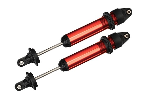 Traxxas X-Maxx GTX Assembled Shocks (Red) (2) (fully assembled without springs)