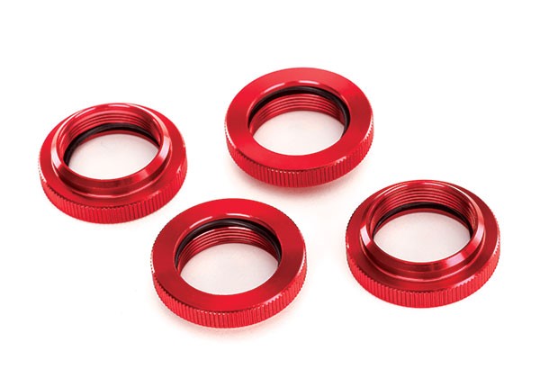 Traxxas X-Maxx Aluminum GTX Threaded Collar (Red) (4)