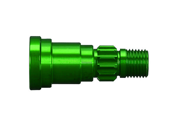 Traxxas Stub Axle, Aluminum (Green-Anodized) (1) (Use Only With - Click Image to Close