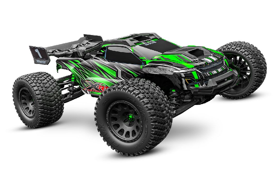 Traxxas XRT Ultimate: 4WD Race Truck. Ready-To-Race® with TQi™ 2.4GHz radio system with Traxxas Stability Management (TSM)®, Traxxas Link Wireless module, and Velineon® VXL-8s Brushless Power System. Requires: Battery and Charger - Green
