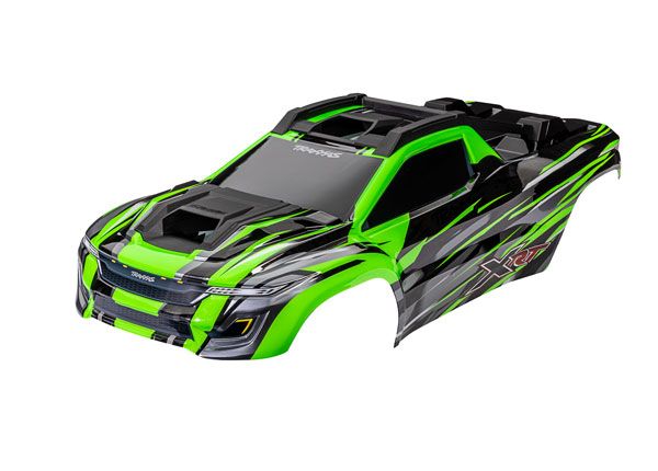 Traxxas Body, XRT, Green (Painted, Decals Applied) - Click Image to Close