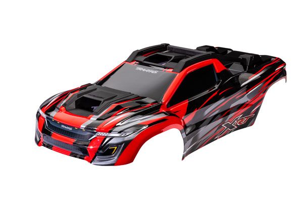 Traxxas Body, XRT, Red (Painted, Decals Applied) - Click Image to Close