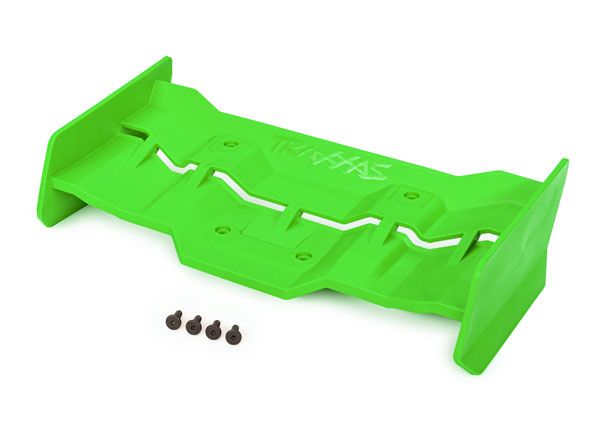 Traxxas Wing, Green/ 4X12mm FCS (4)