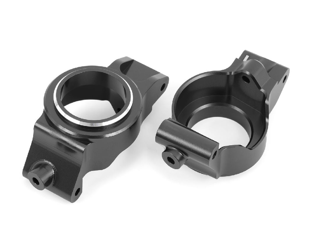 Traxxas Caster Blocks (C-Hubs) 6061-T6 Aluminum (Gray-Anodized) Left & Right