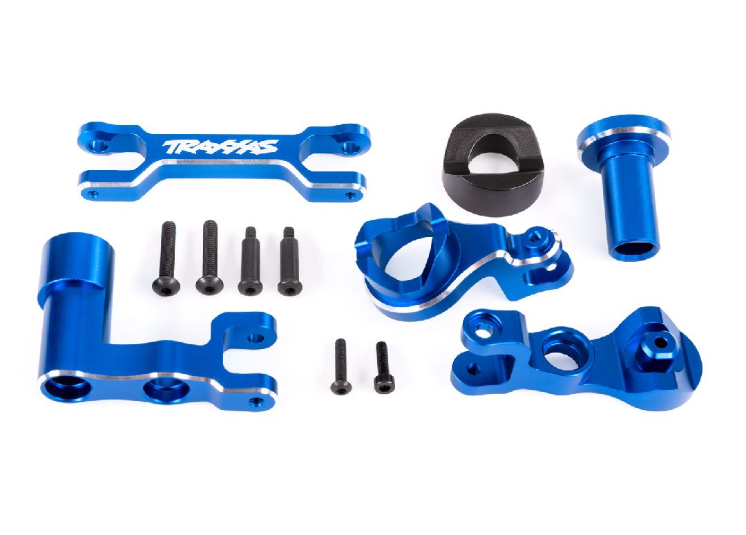 Traxxas Steering Bellcranks (Left & Right)/ Draglink (6061-T6 Aluminum Blue-Anodized) (Fits XRT)