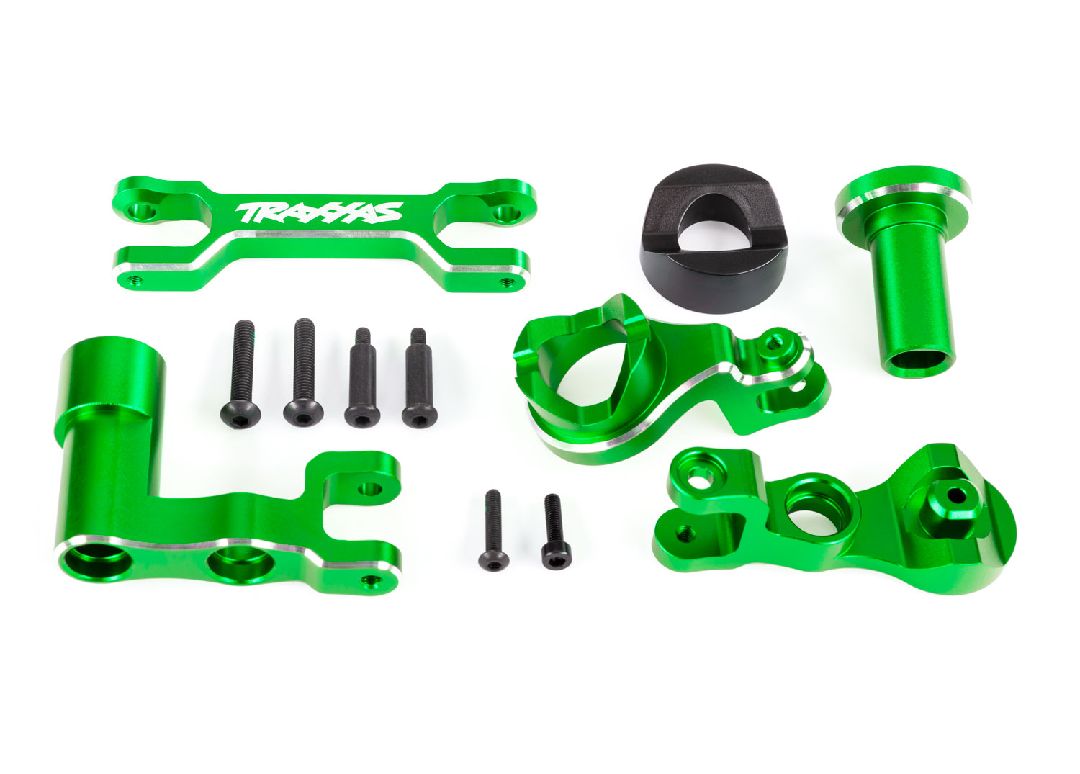 Traxxas Steering Bellcranks (Left & Right)/ Draglink (6061-T6 Aluminum Green-Anodized) (Fits XRT)