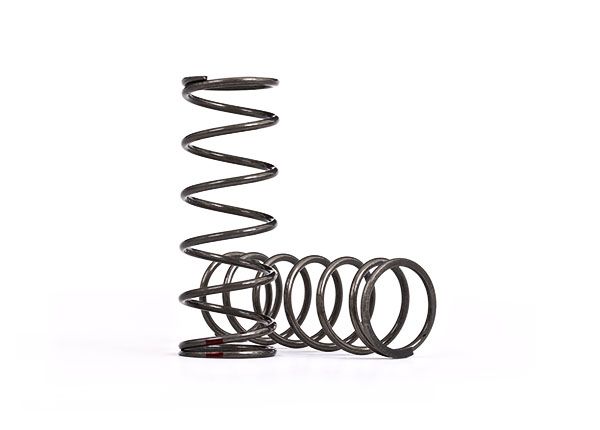 Traxxas Springs, Shock, Medium (Natural Finish) (GTX) (5.059 Rate, Red Stripe) (2)