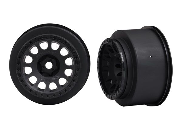 Traxxas Wheels, XRT Race, Black - Click Image to Close