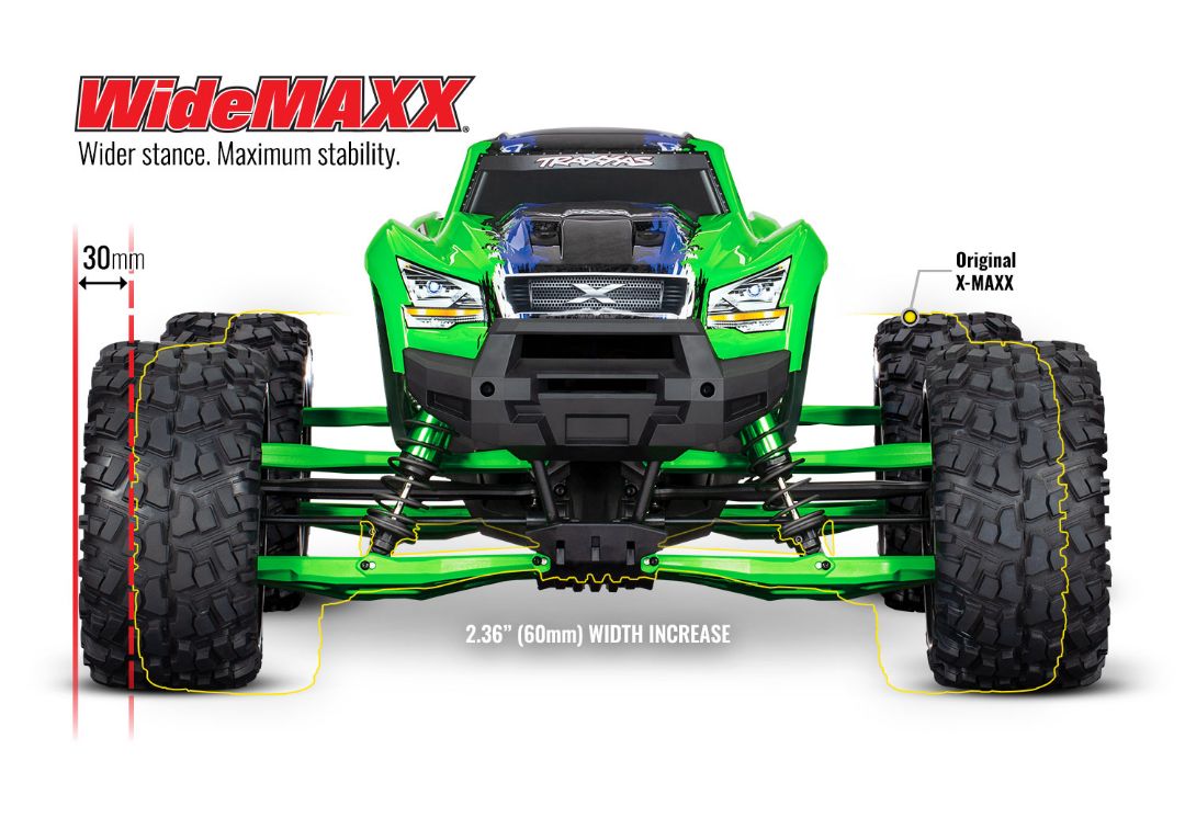 Traxxas Suspension kit X-Maxx WideMaxx Black - Click Image to Close