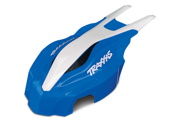 Traxxas Aton Canopy Front (Blue/White) - Click Image to Close