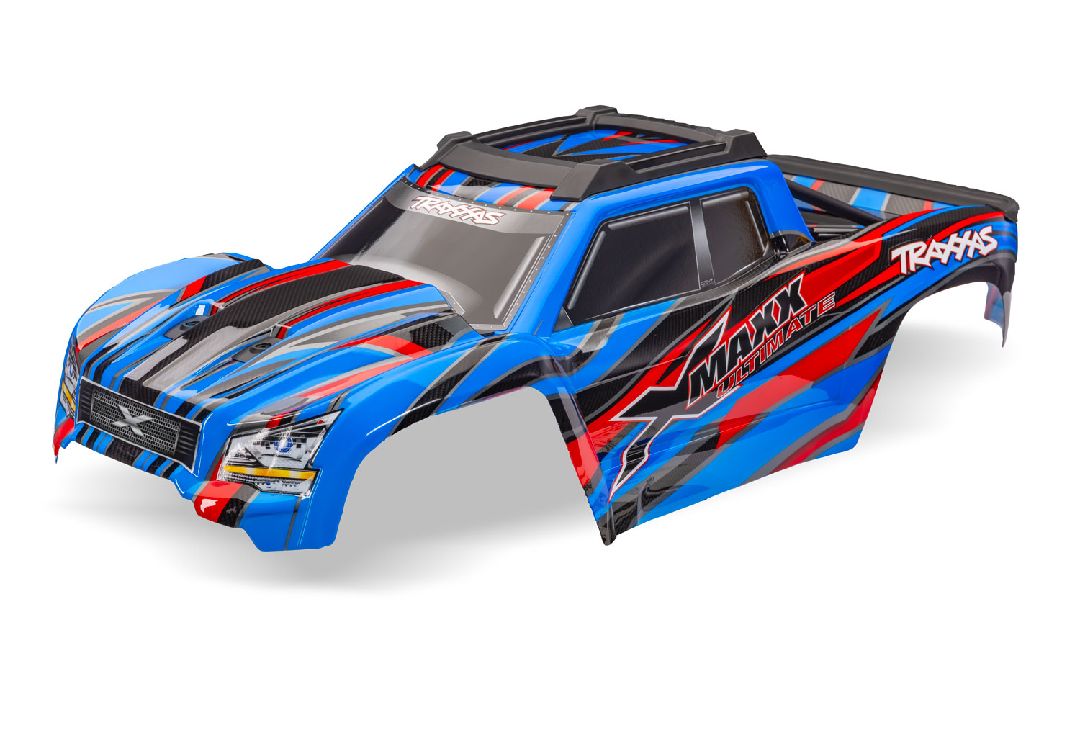Traxxas Body, X-Maxx Ultimate, blue (painted, decals applied)