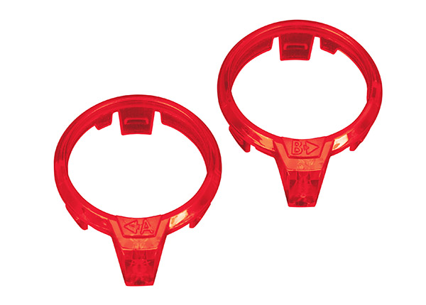 Traxxas LED lens, motor, red (left & right)