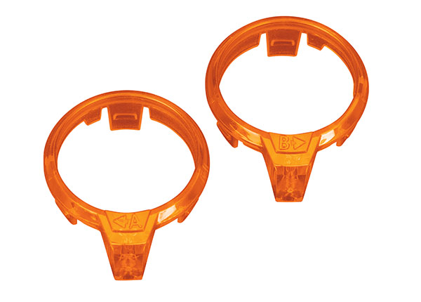 Traxxas LED lens, motor, orange (left & right) - Click Image to Close