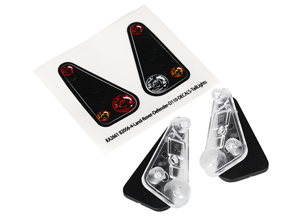 Traxxas Tail light housing (2)/ lens (2)/ decals (left & right) - Click Image to Close