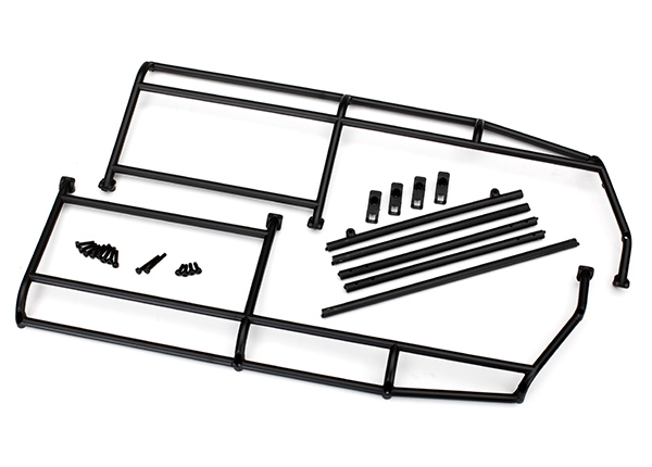 Traxxas ExoCage, Land Rover Defender (complete with assembly hardware; #8015 roof basket sold separately) (fits #8011 body)