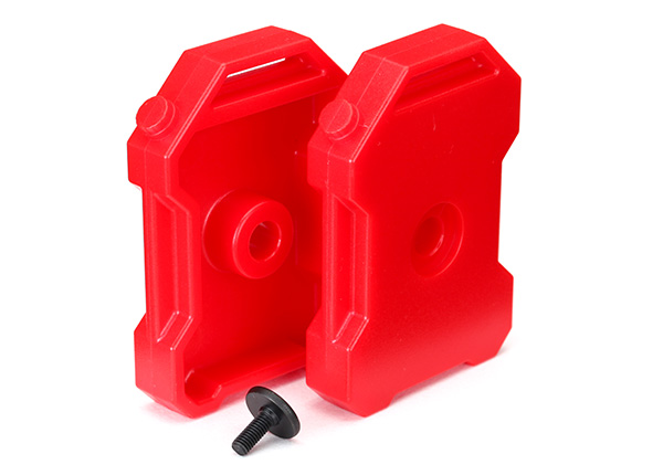 Traxxas Fuel Canisters (Red) (2)/ 3x8 FCS (1) - Click Image to Close