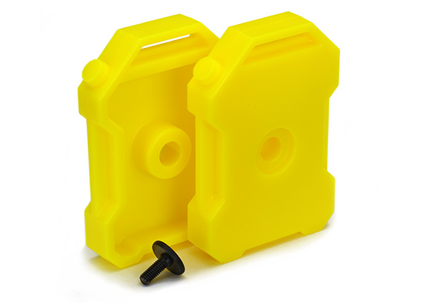 Traxxas Fuel Canisters (Yellow) (2)/ Screw Pin - Click Image to Close