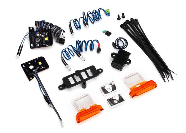 Traxxas Bronco LED Light Set (Contains Headlights, Tail Lights, Side Marker Lights, And Distribution Block) (Fits #8010 or #9230 Series Bodyies, Requires #8028 Power Supply)