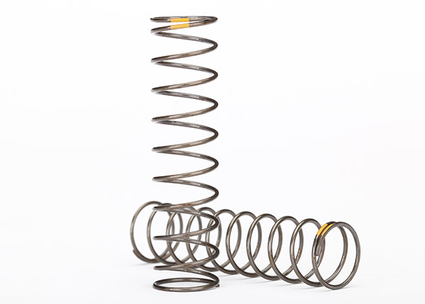 Traxxas Springs, shock (natural finish) (GTS) (0.22 rate, yellow - Click Image to Close