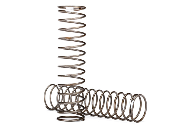 Traxxas Springs, shock (natural finish) (GTS) (0.30 rate, white stripe) (2)