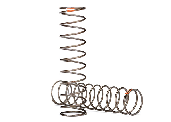Traxxas Springs, shock (natural finish) (GTS) (0.39 rate, orange