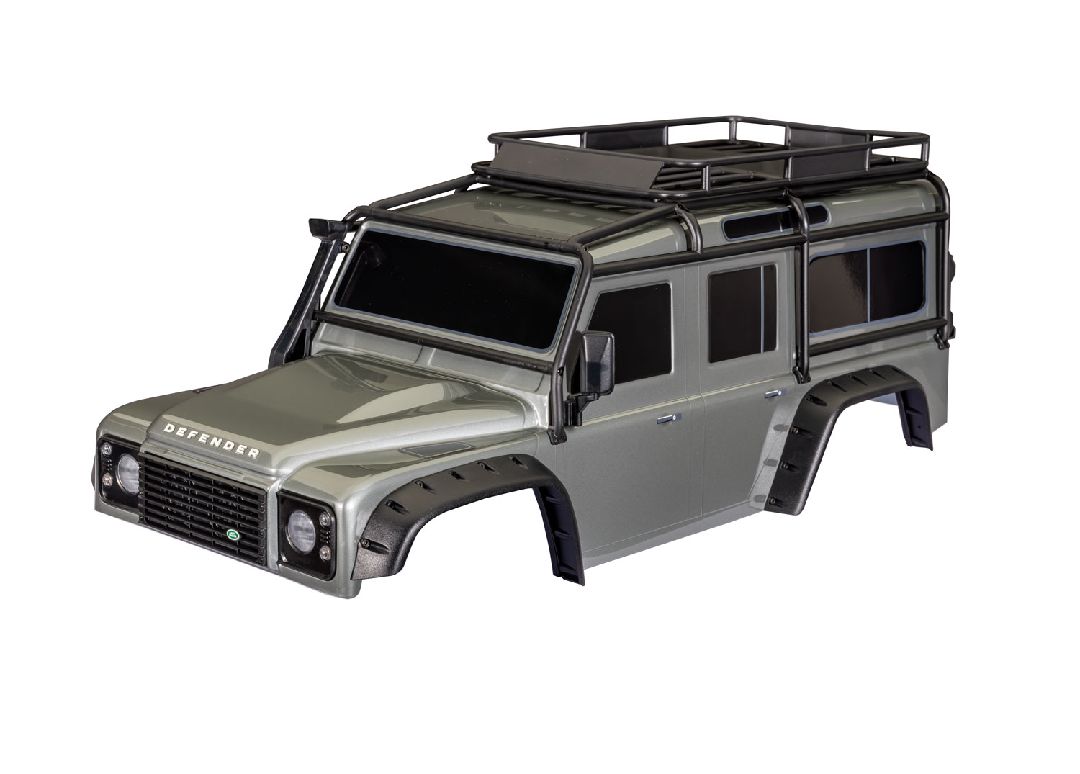 Traxxas Body, Land Rover Defender, complete (silver)