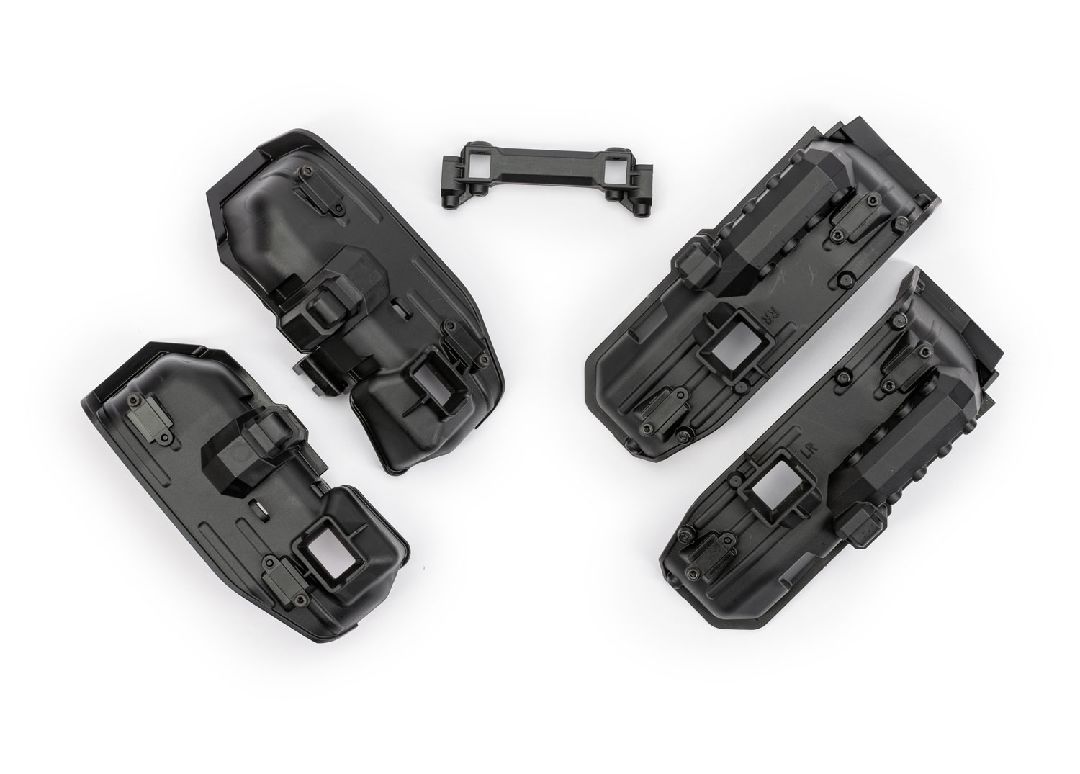 Traxxas Fenders, inner (narrow),front & rear (2 each)/ rock light covers (8)/ battery plate/ body mount/ 3x8 flat-head screws (4)/ 2.5x6 CS (10) (for clipless body mounting)