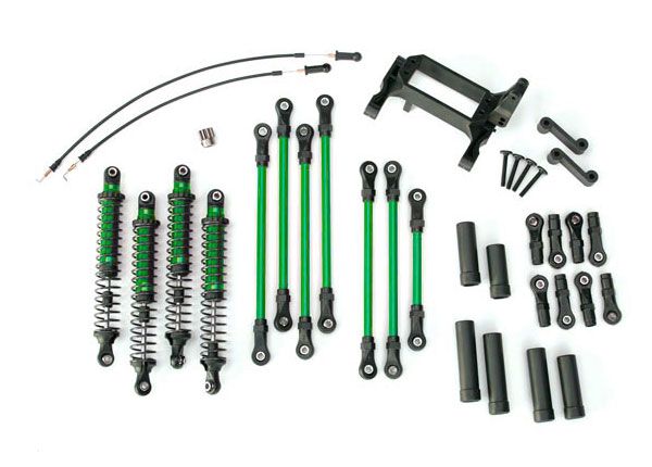 Traxxas Long Arm Lift Kit Complete - Green - Click Image to Close