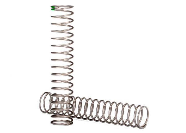 Traxxas Springs, shock, long (natural finish) (GTS) (0.54 rate, green stripe) (for use with TRX-4 Long Arm Lift Kit)