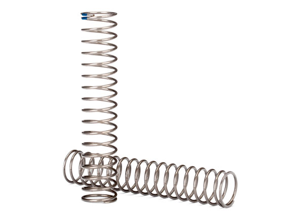 Traxxas Springs, shock, long (natural finish) (GTS) (0.62 rate, blue stripe) (for use with TRX-4 Long Arm Lift Kit)
