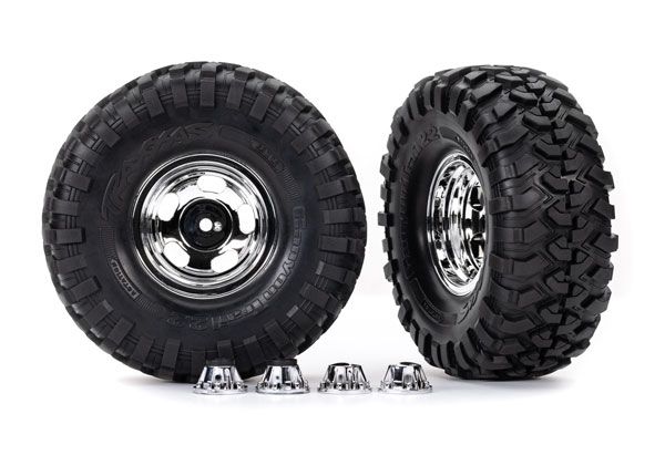 Traxxas Tires & Wh. Ass. Glued 2.2" Canyon Trail Tires (2)