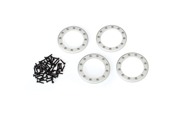 Traxxas Beadlock rings, satin (1.9") (aluminum) (4)/ 2x10 CS (48 - Click Image to Close