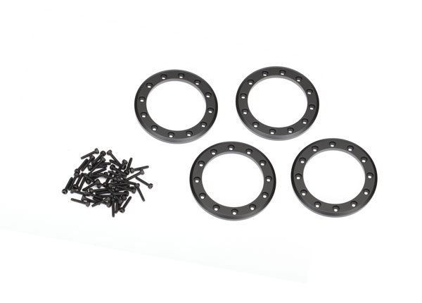 Traxxas Beadlock rings, Black (1.9