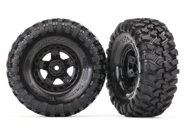 Traxxas Tires and wheels, assembled, glued (TRX-4 Sport wheels, Canyon Trail 1.9