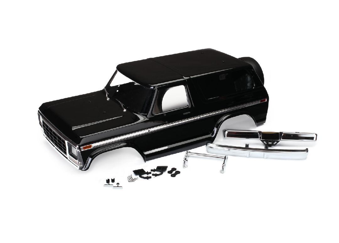 Traxxas Body, Ford Bronco, clipless (black)