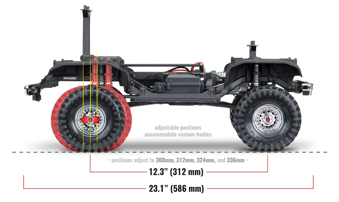 Traxxas TRX4 79 Ford Bronco 1/10 Crawler, XL-5 HV, Titan 12T Red