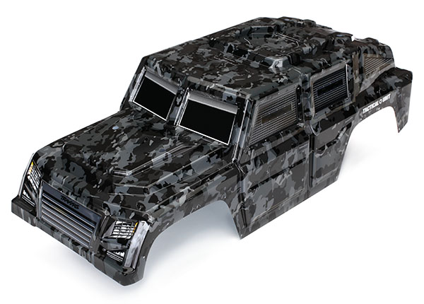 Traxxas Body, Tactical Unit, night camo (painted)/ decals - Click Image to Close