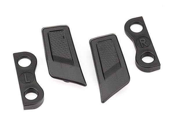 Traxxas Hood Vents (Left & Right)/ Retainers (Left & Right) (For Clipless Body Mounting) (Attaches To #8213 Series Bodies)