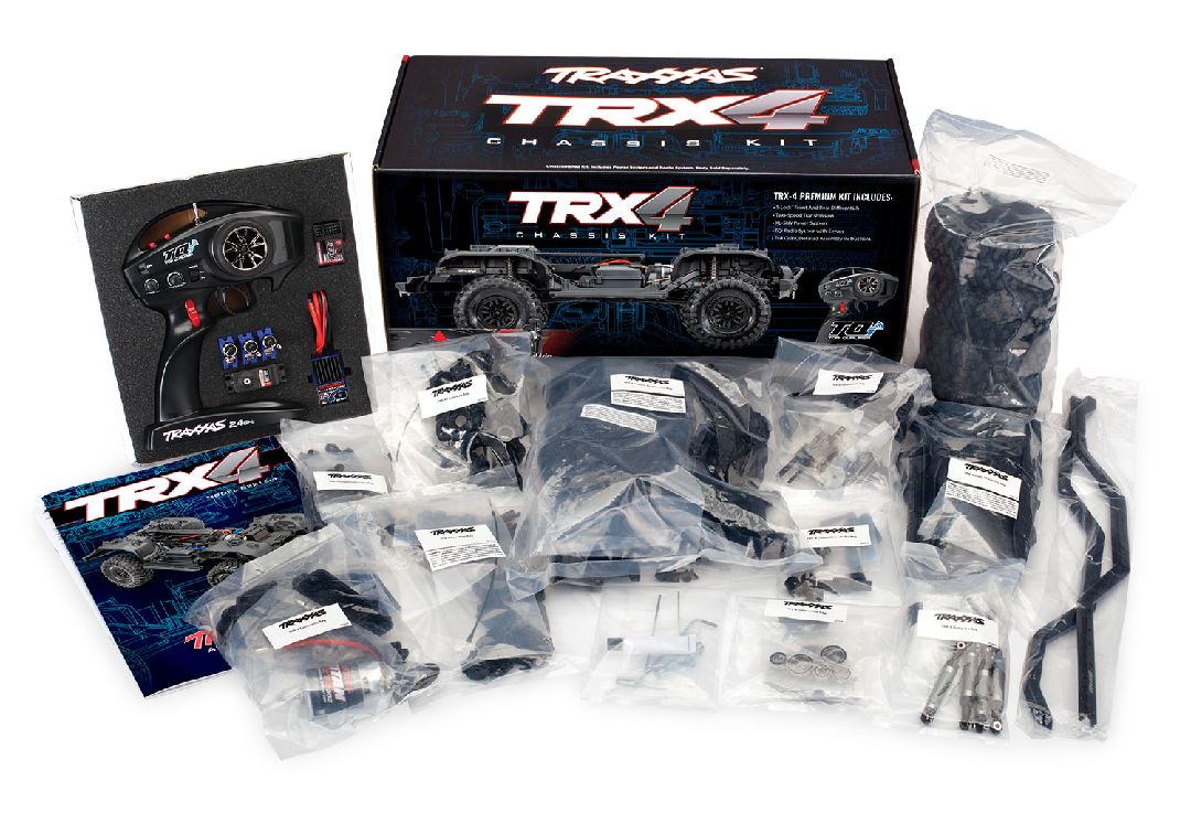 Traxxas 1/10 TRX-4 Unassembled 4wd Kit, Clipless Mounting - Click Image to Close