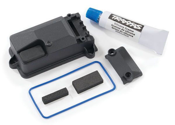 Traxxas Receiver box cover (compatible with #2260 BEC)/ foam pad