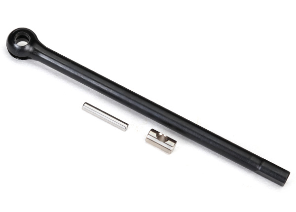 Traxxas Axle shaft, front (right)/ drive pin/ cross pin - Click Image to Close