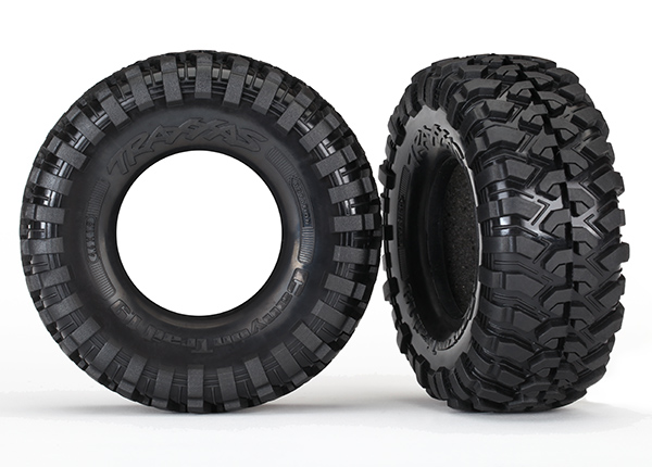 Traxxas 1.9" Canyon Trail S1 Tires 4.6" OD (2) - Click Image to Close