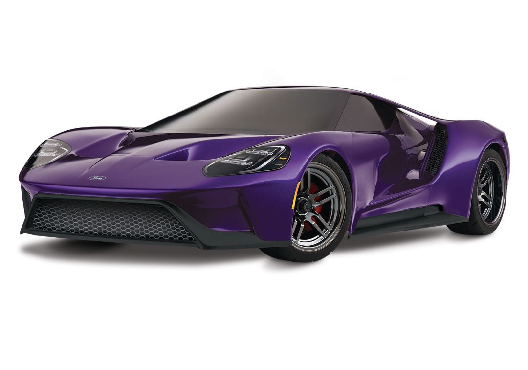 Traxxas Ford GT: 1/10 Scale AWD Supercar with TQi Traxxas Link Enabled 2.4GHz Radio System & Traxxas Stability Management (TSM) - Purple